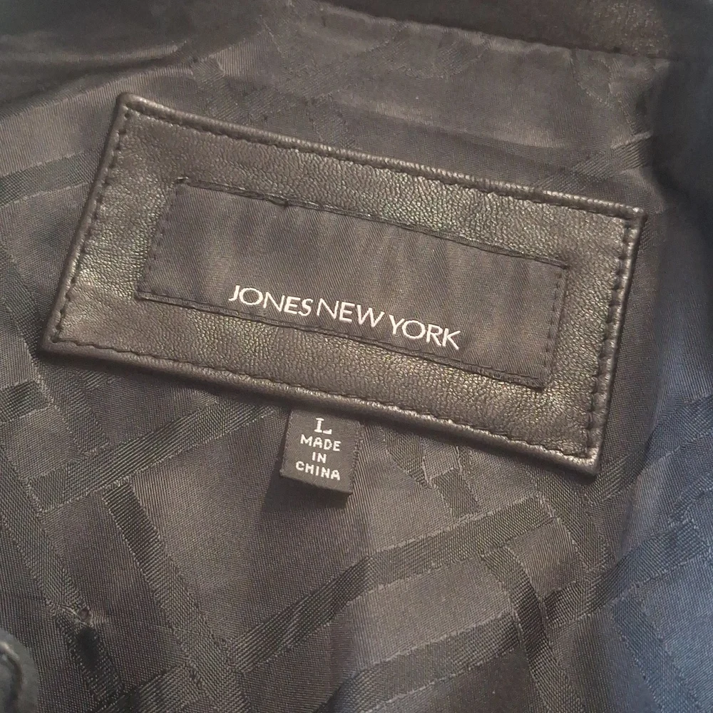 Jones New York Black lamb skin Jacket - Picture 11 of 13